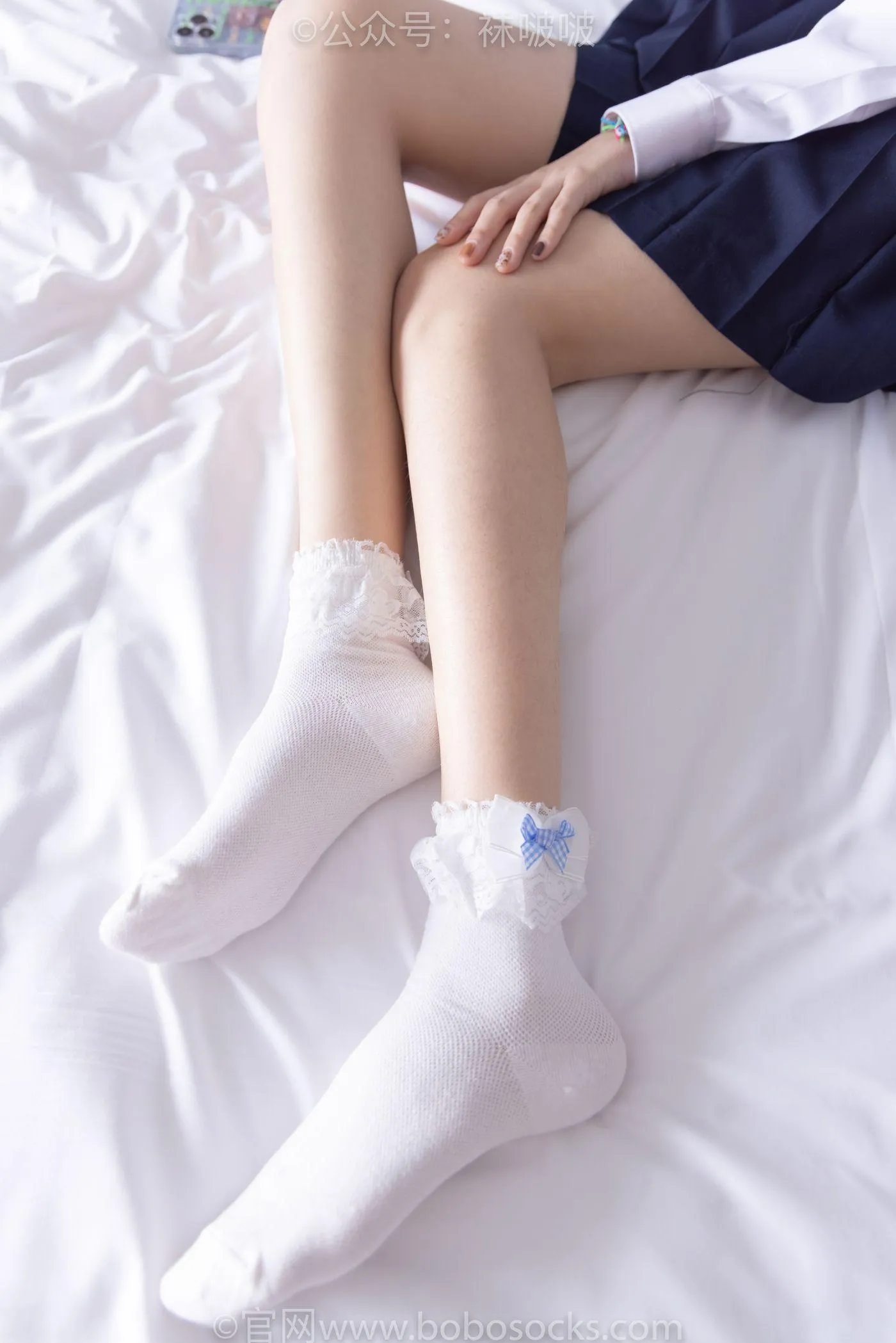 [BoBoSocks袜啵啵]NO.070 稚予-皮鞋、拖鞋、过膝袜、白棉袜 [148P]插图3
